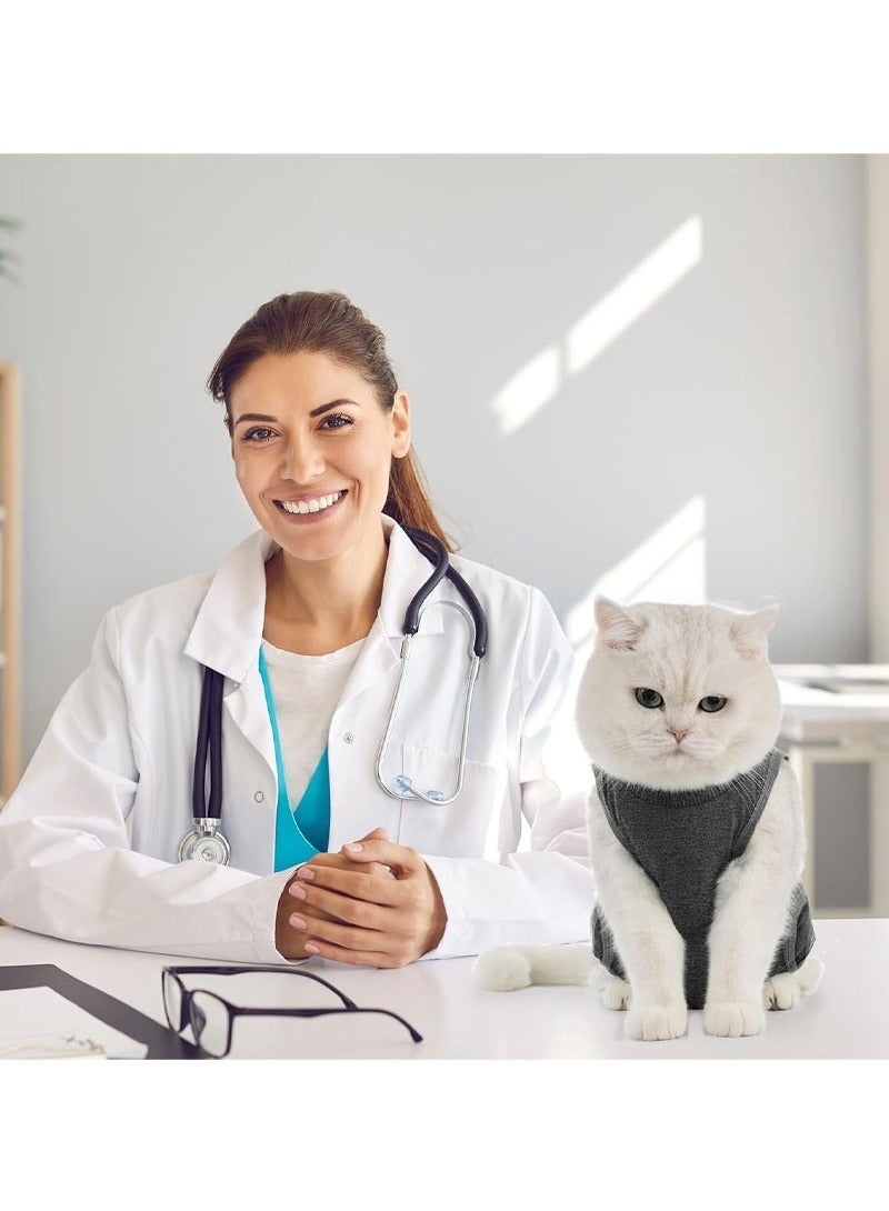rocooart Professional Recovery Clothing for Cats with Abdominal Wounds or Dermatoses - Replacement Electronic Collars & Post-Surgery Pajamas, Size M - Image 5
