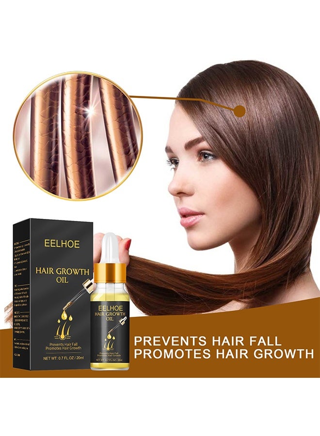 إيلهو زيت نمو الشعر ، مصل زيت نمو الشعر الطبيعي البيوتين لتحفيز إعادة نمو الشعر للحصول على شعر أكثر كثافة وقوة للرجال والنساء - Image 2