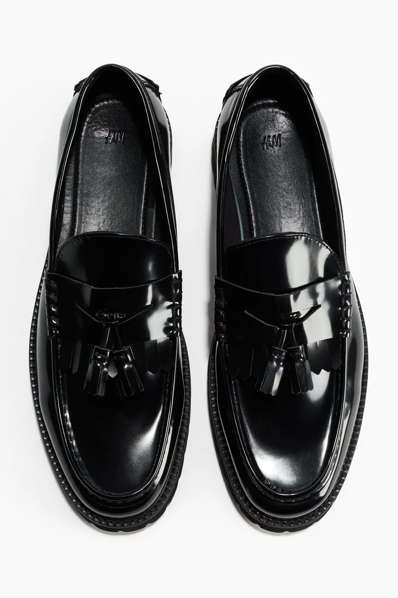 H&M Chunky tasselled penny loafers