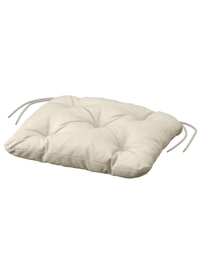 erorex Chair cushion, outdoor, light grey-beige, 36x32 cm - Image 1