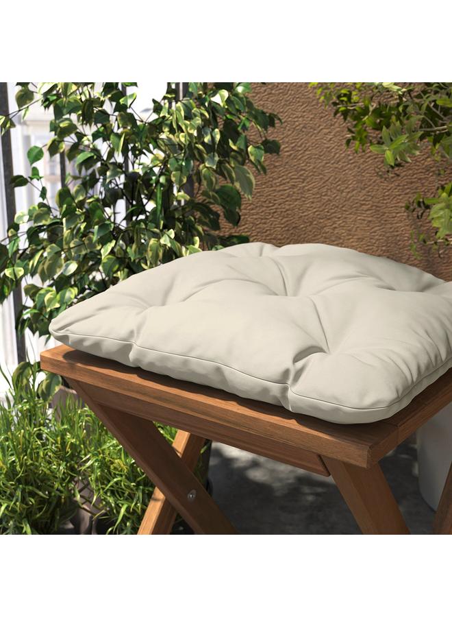 erorex Chair cushion, outdoor, light grey-beige, 36x32 cm - Image 3