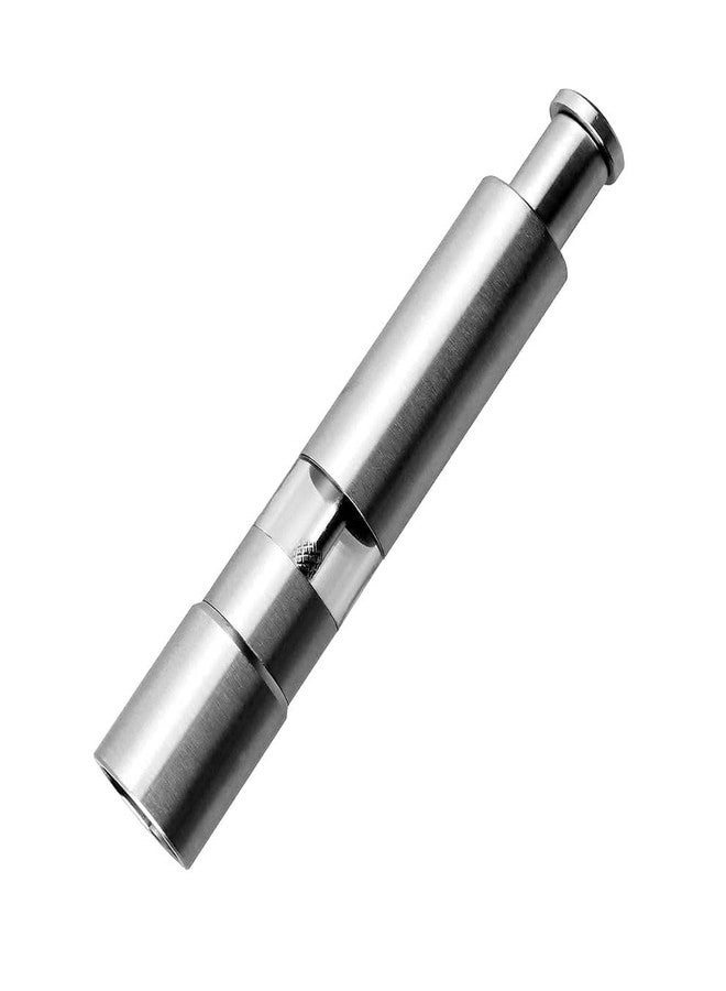 Garth Stainless Steel Thumb Presser Salt and Pepper Grinder Manual Spice Mill with Adjustable Coarseness Durable Rust Resistant Kitchen Tabletop Cooking Tool 1 Pc - Image 1