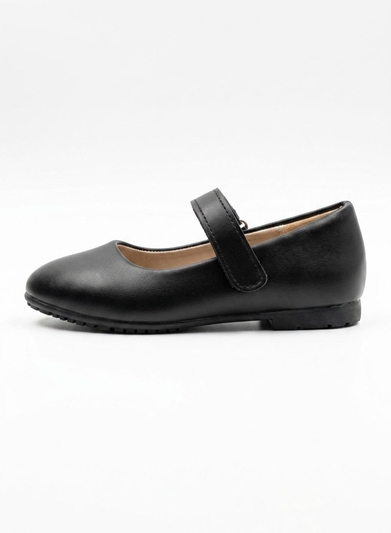 babyqlo Girls Black Mary Jane School Shoes - Image 3