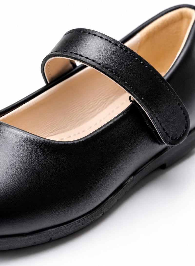 babyqlo Girls Black Mary Jane School Shoes - Image 4