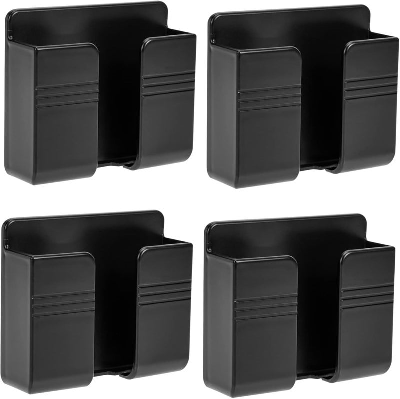 Hemobllo 4pcs Wall Mount Phone Holders Remote Holder for Bedroom Material Easy Storage - Image 1
