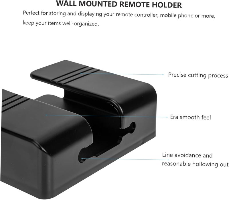 Hemobllo 4pcs Wall Mount Phone Holders Remote Holder for Bedroom Material Easy Storage - Image 5