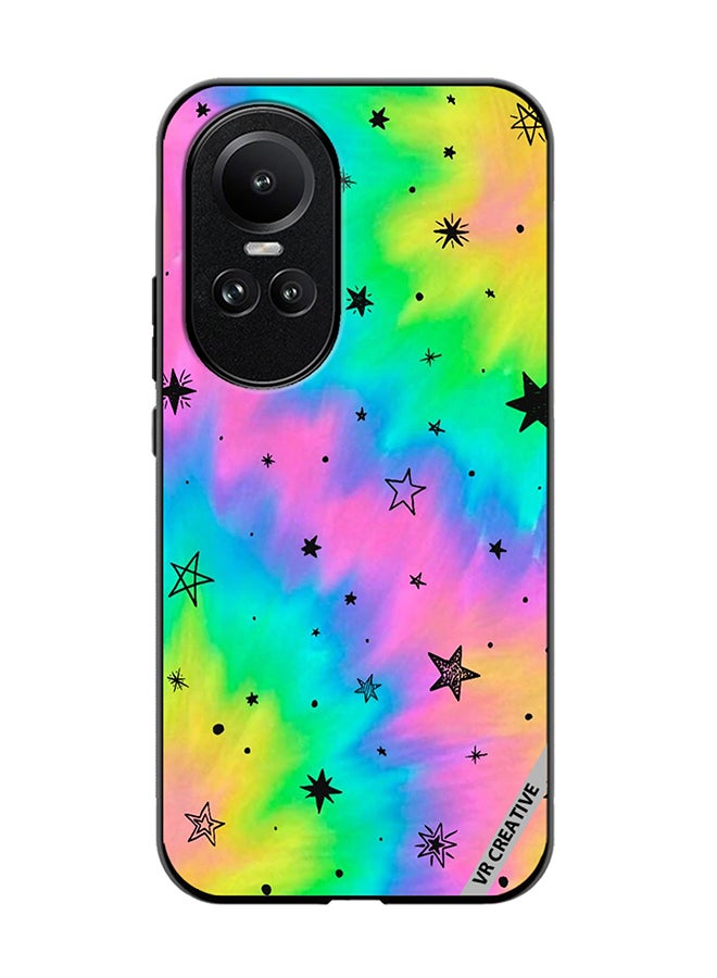 VR CREATIVE Protective Case Cover For Oppo Reno 10 Star Design Multicolour - Image 1