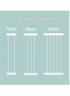 SKY-TOUCH Auto-Close Safety Baby Gate, Extra Wide Child Gate with 10 cm Extension Kit, Maximum Suitable for 94 cm, Baby Gates for Stairs and Doorways, Easy Install  - Image 3