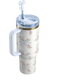 Stanley The Stanley X LoveShackFancy Holiday Quencher | 40 OZ Rosa Beaux Blue  - Image 2