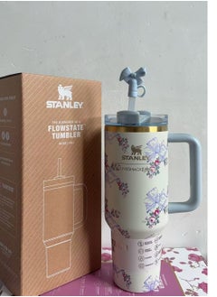 Stanley The Stanley X LoveShackFancy Holiday Quencher | 40 OZ Rosa Beaux Blue  - Image 5