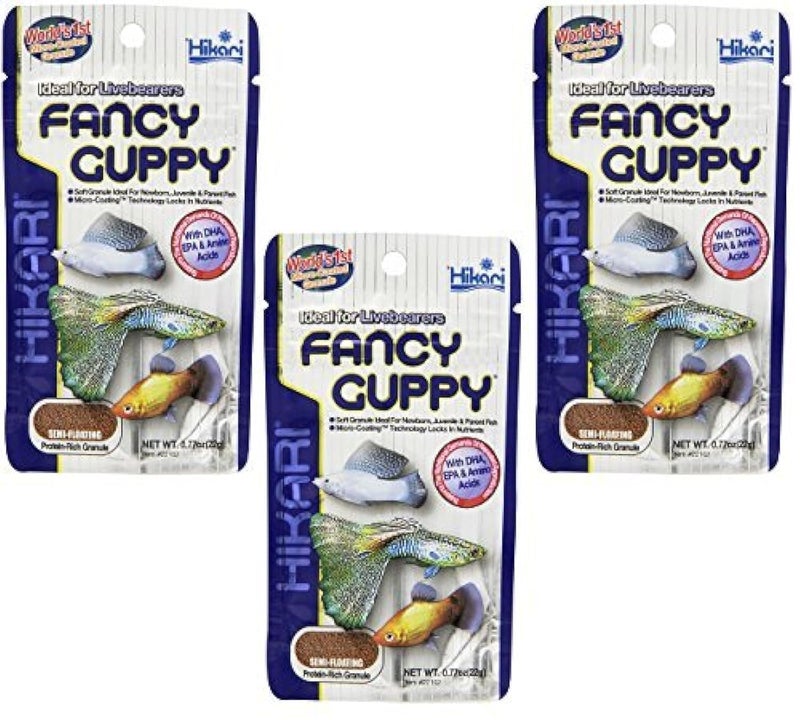 Hikari (3 Pack) Hikari Usa Tropical Fancy Guppy For Pet Health, 0.77-Ounce Each - Image 1