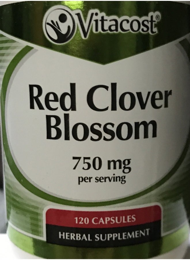 Vitacost Brand Vitacost Red Clover Blossom 750 Mg Per Serving 120 Capsules  - Image 5