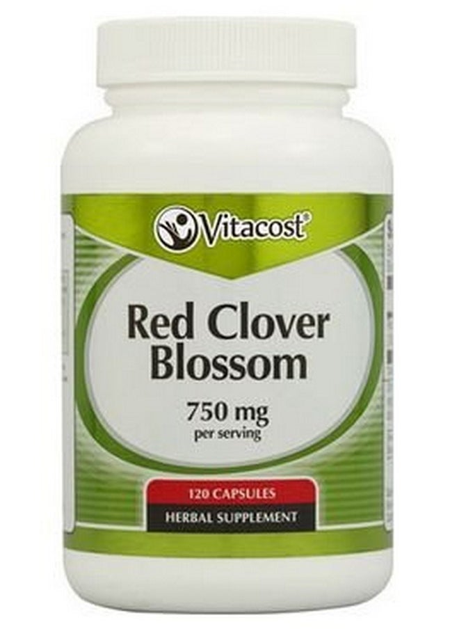 Vitacost Brand Vitacost Red Clover Blossom 750 Mg Per Serving 120 Capsules  - Image 2