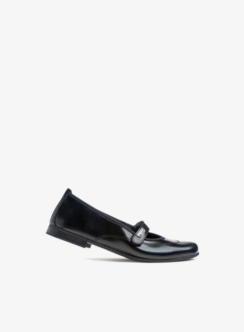 Pablosky Girls Hook & Loop Leather School Shoes - Image 4