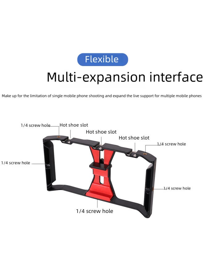 k6 Mobile Phone Rabbit Cage Stabilizer Mobile Phone Frame Handheld Shooting Short Video Recording Anti-shake Handheld Mobile Phone Bracket - Image 4