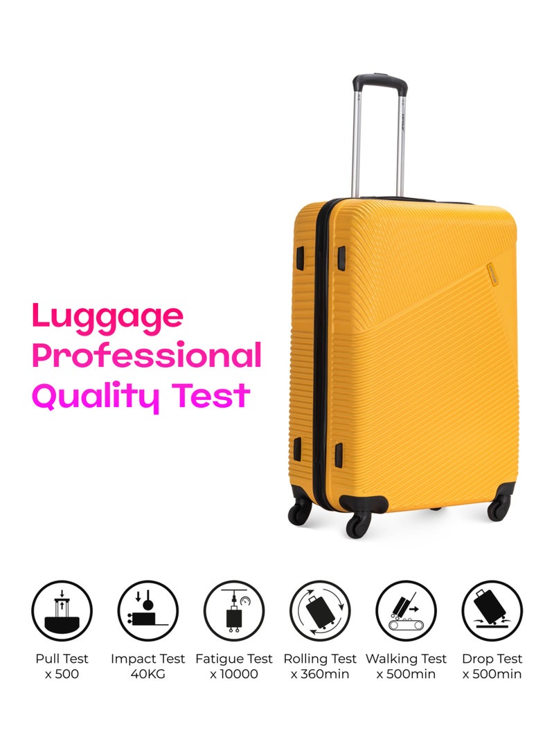 VIPTOUR 4-Piece Hardside Spinner With Number Lock Luggage Trolley Set 20,24,28,32 Inches - Image 5
