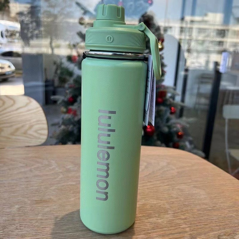 Double Wall Stainless Steel Vacuum Insulated Sports Water Bottle with Straw Lid, 24h Cold Retention, Large Capacity