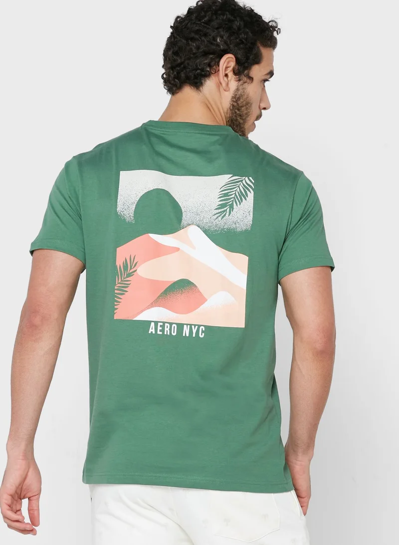 Aeropostale Slogan Crew Neck T-Shirt