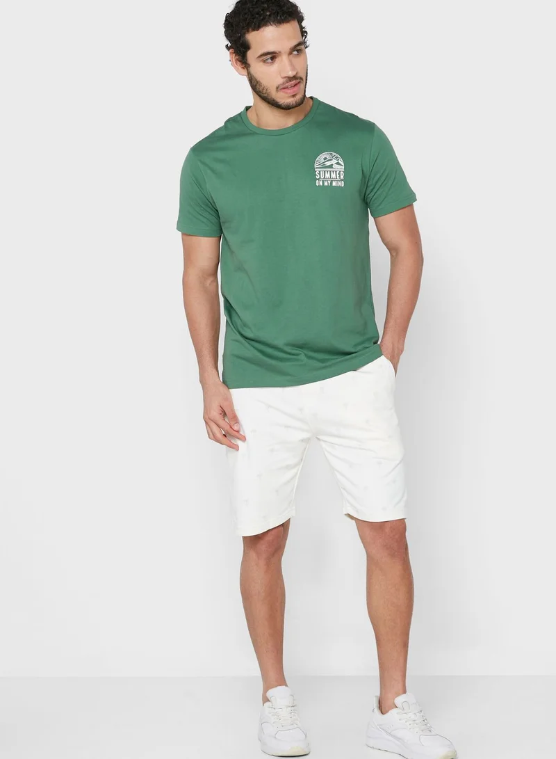 Aeropostale Slogan Crew Neck T-Shirt