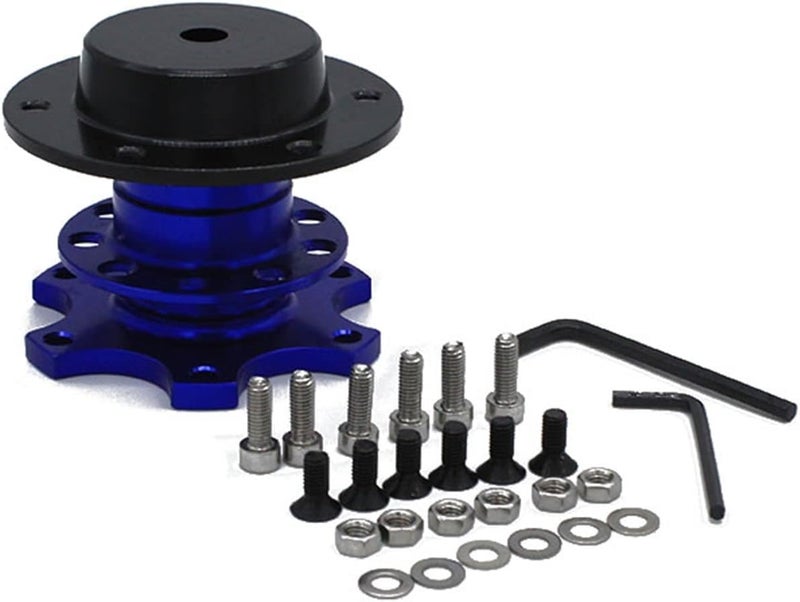 Wivplex Universal 6 Hole Racing Steering Wheel Quick Release Hub Adapter - Image 1