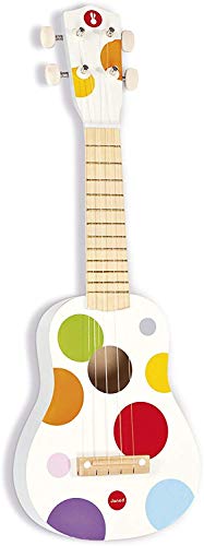 Janod Confetti Childrens Ukulele Enhancing Kids Musical Performances Vibrant Engaging Design Educational Musical Tool Durable Wooden Construction Ages 3 J07597 - Image 1