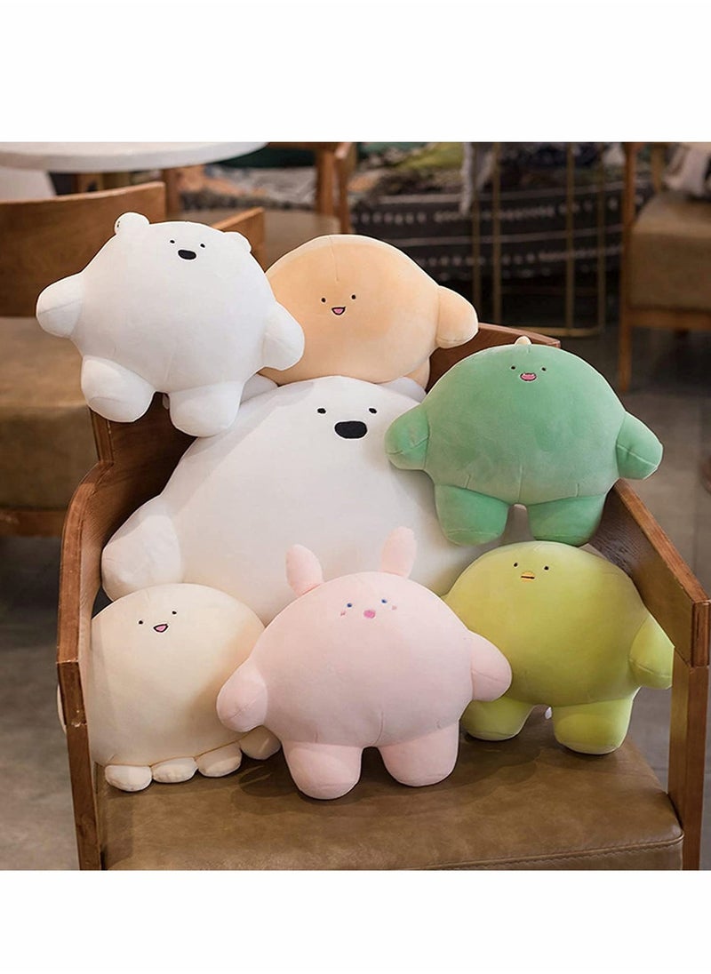 9'' Cute Bear Plush Stuffed Animal Body Pillow Fat Cartoon Cylindrical Body Pillows for Kids, Super Soft Hugging Toy Gifts for Bedding, Kids Sleeping Nap Kawaii Pillow  - Image 2