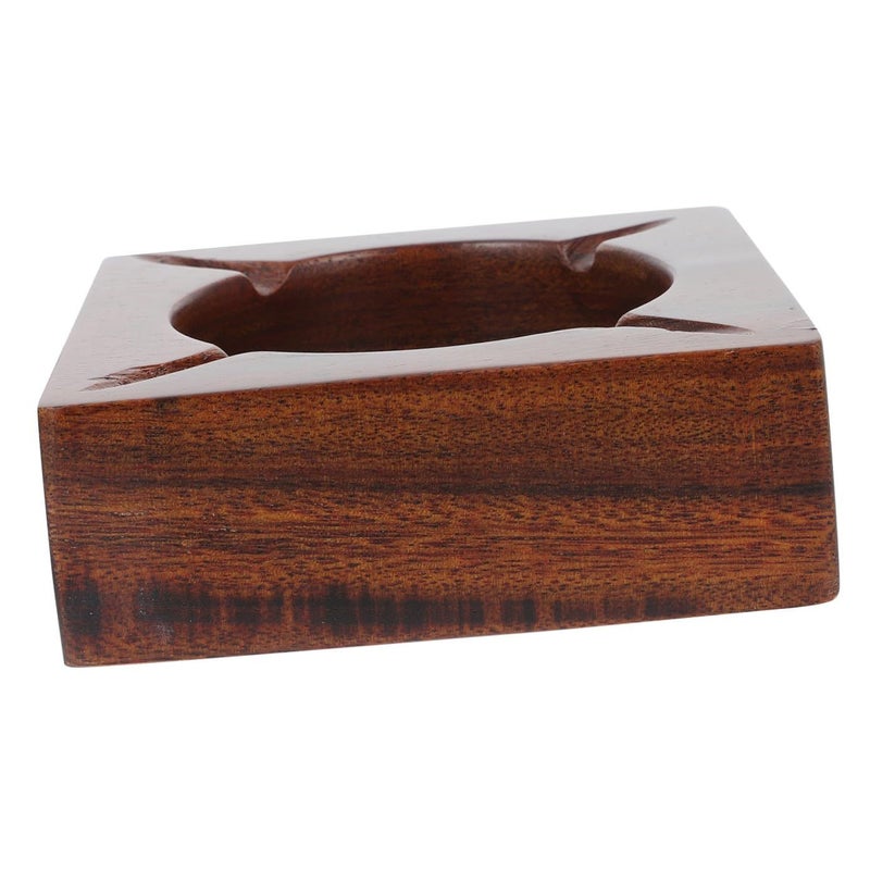 Wooden Lid Ashtray Smoking Ash Storage Holder Car Accessories - Image 2