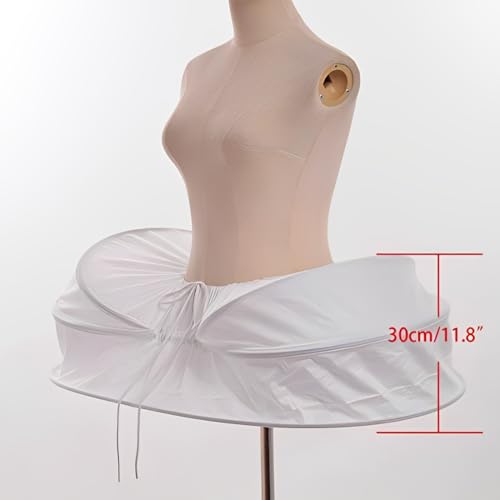 GRACEART Women's Victorian Bustle Hoop Skirt Crinoline Cage Pannier - Image 4