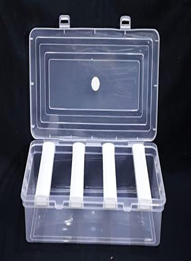 MFN 4 Rod Bangle Box Set - Transparent Plastic Storage Organizer for Bangles, Bracelets, Chudi Sets, Watches, Travel, Bride - Image 3
