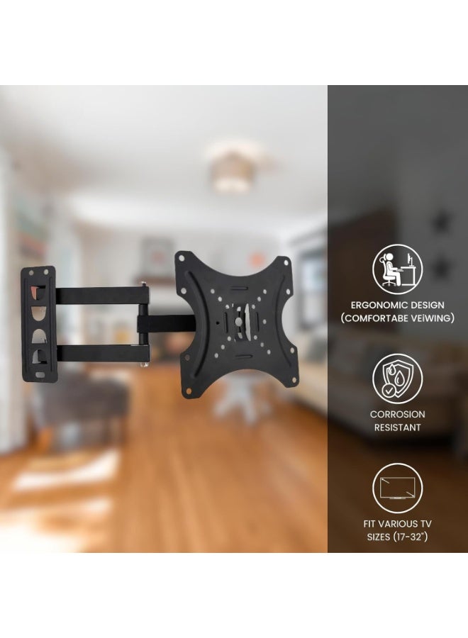 Heavy-Duty Wall Mount Bracket for 17–32 Inch LED/LCD TVs – Fixed Wall TV Holder, Black - Image 3