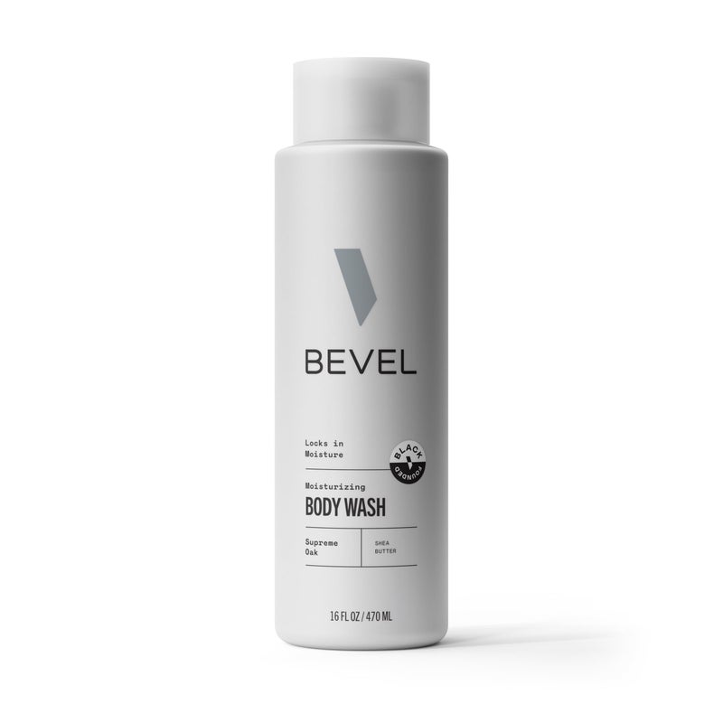 Bevel Moisturizing Body Wash for Men - Supreme Oak Scent with Shea Butter, Vitamin B, and Coconut Oil, 16 Oz (Packaging May Vary) - Image 1