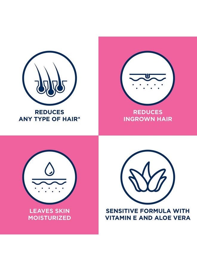 Veet - Hair Removal Cream Veet Legs & Body In Shower Cream Hair Remover Sensitive Formula With Aloe Vera And Vitamin E 13.5 Fl Oz Pump Bottle (Pack Of 2) - Image 1