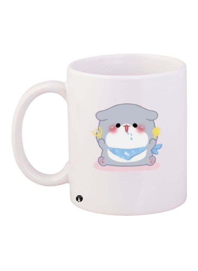 RYN Printed Coffee Mug White/Grey/Blue