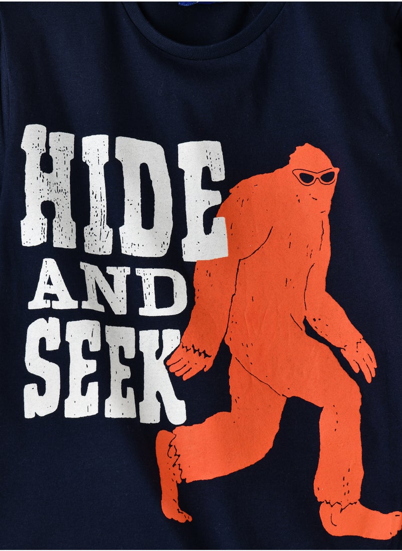 JAM Boys Navy Hide and Seek T-Shirt  - Image 3