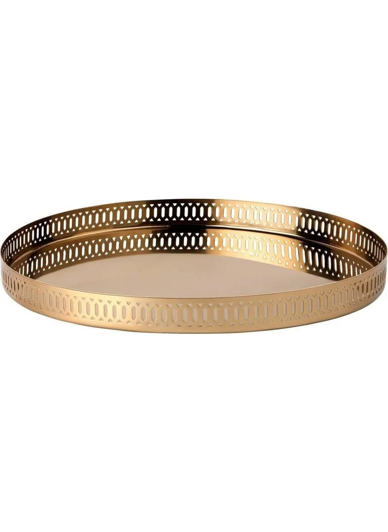 أيكيا Gokvalla Round Tray Copper Color 35 cm Stainless Steel