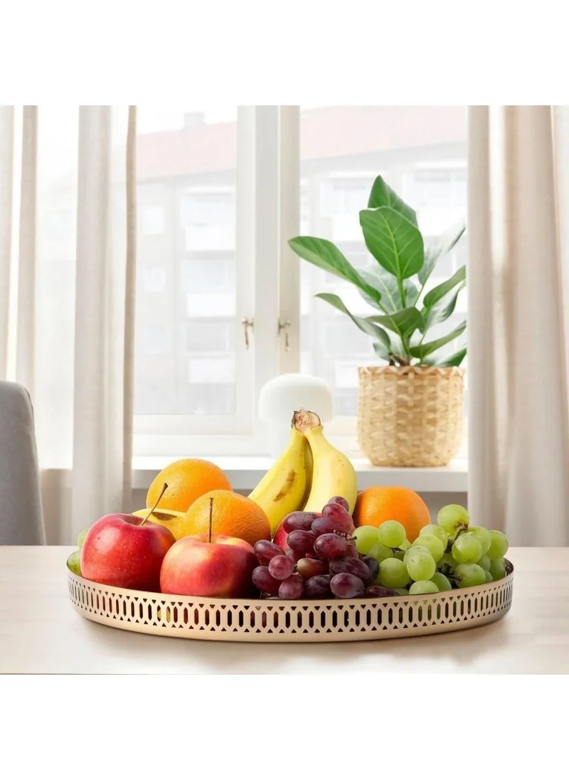 أيكيا Gokvalla Round Tray Copper Color 35 cm Stainless Steel