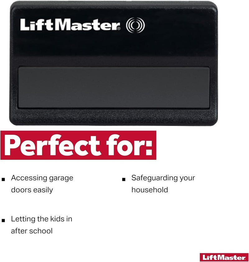 LiftMaster ريموت كنترول لفت ماستر 371LM للأمان + زر واحد لفتح باب المرآب - يتصل بالتطبيق - يعمل فقط مع فتحات أبواب المرآب لفت ماستر وكرافتسمان بعد 2005 مع زر التعلم الأرجواني 315 ميجاهرتز - Image 4