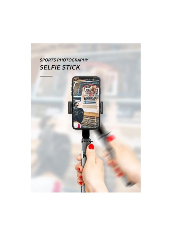 Generic - Detrend Gimbal Stabilizer L08 Anti Shake 3 N 1 Tripod Selfie Stick With Bluetooth Black - Image 1