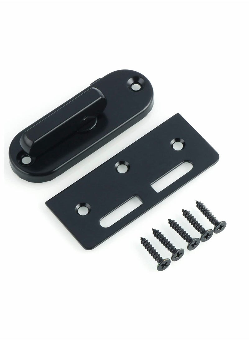 KASTWAVE - Stainless Steel Lock, Catch Gate Latches, Heavy Duty Bolt Latch Buckles, for Kitchen Bathroom Moving Sliding Door Windows Bran Doors, Black Finish - Image 1