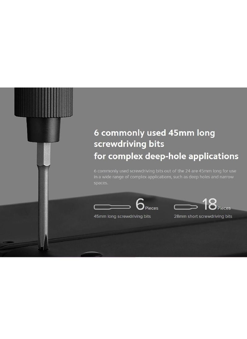 Xiaomi - Xiaomi Electric Precision Rechargeable Screwdriver | 2 Speed Adjustable Torque | 24 Screwdriving Kit-Magnetic Container | Handheld S2 Steel Screwdriver - Image 1