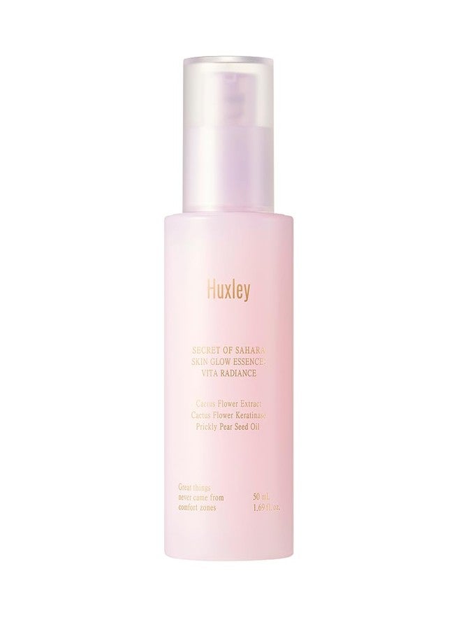 Huxley Secret of Sahara Skin Glow Essence: Vita Radiance 50ml/1.69 fl. oz.| Hydrating Korean Skin Care | Dull Skin | Daily Exfoliant Care - Image 1