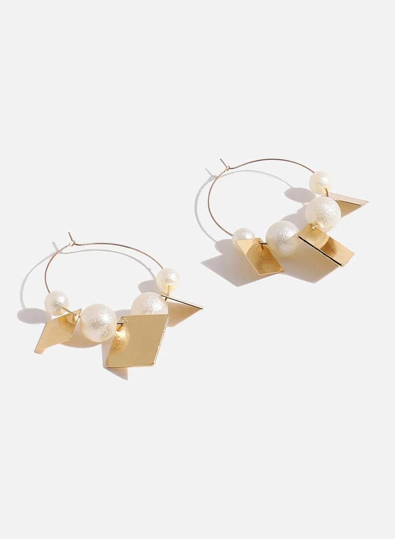 SOHI Casual Artificial Hoop Earring Jewellery