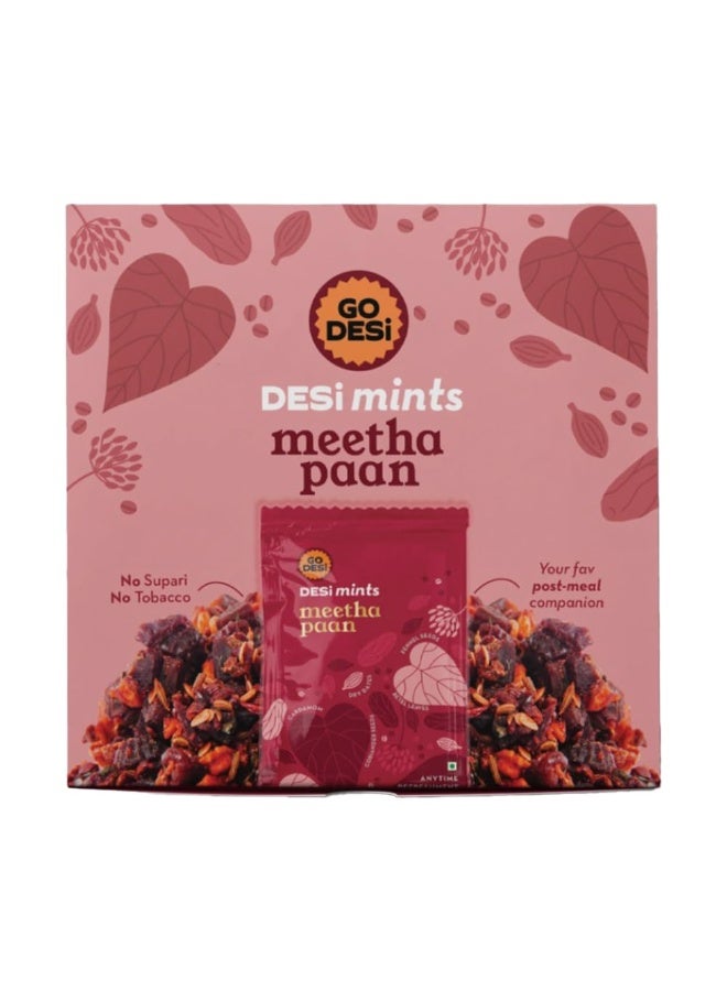 Go DESI Mouth fresheners, Desi Mints, Refreshing Mouthfreshener, Mukhwas, Box of 40 Sachets - Image 4
