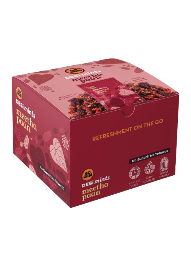 Go DESI Mouth fresheners, Desi Mints, Refreshing Mouthfreshener, Mukhwas, Box of 40 Sachets - Image 3
