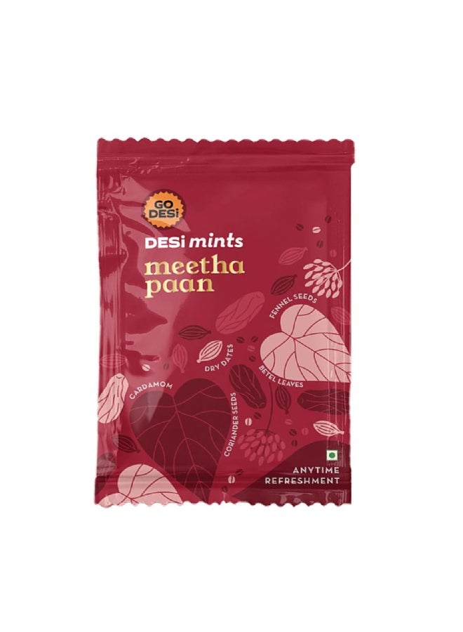 Go DESI Mouth fresheners, Desi Mints, Refreshing Mouthfreshener, Mukhwas, Box of 40 Sachets - Image 5