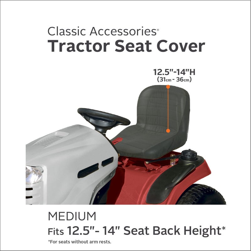 Classic Accessories Deluxe Tractor Seat Cover, Fits Seats 12.5" - 14" H, Medium - Image 3