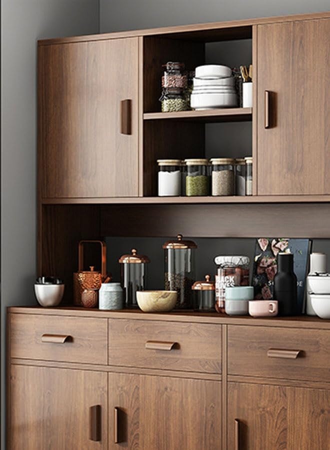 keke Modern Wooden Kitchen Cabinet with Door and multifunctional walnut Color 120cm - Image 4