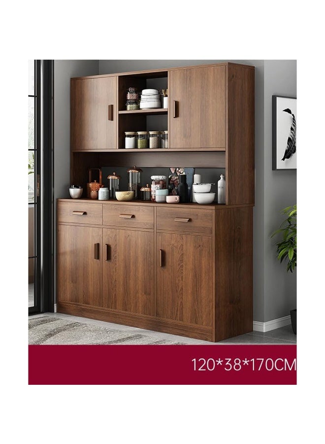 keke Modern Wooden Kitchen Cabinet with Door and multifunctional walnut Color 120cm - Image 2