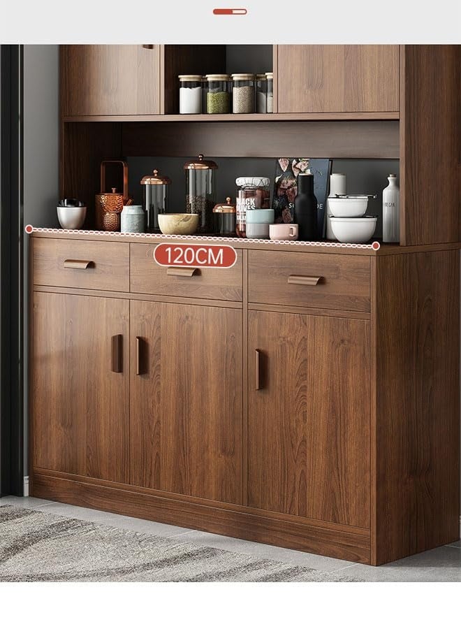 keke Modern Wooden Kitchen Cabinet with Door and multifunctional walnut Color 120cm - Image 5