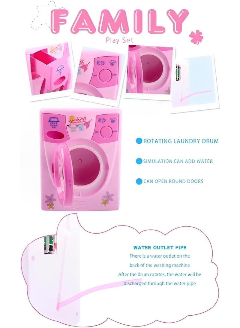 Laundry Toy Set for kids - Washing Machine, Iron and Basket - Image 4